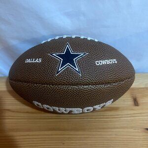 Dallas Cowboys Wilson NFL Junior Size Football Embossed Approx 9” Used Good Cond